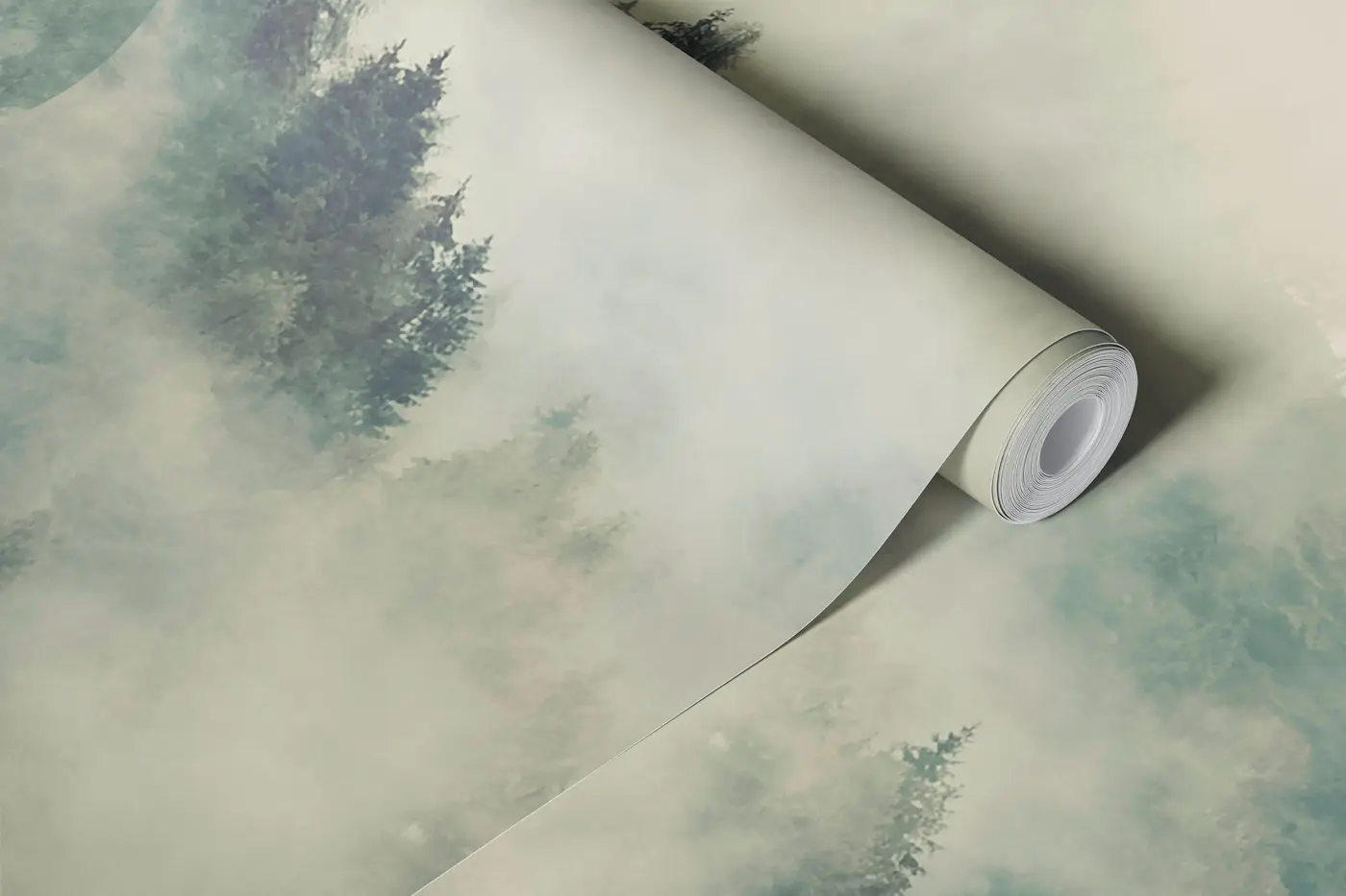 Misty Mountain wallpaper roll