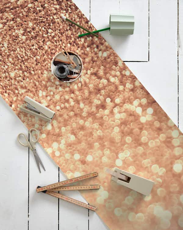 Copper Metal Glitter Surface wallpaper roll