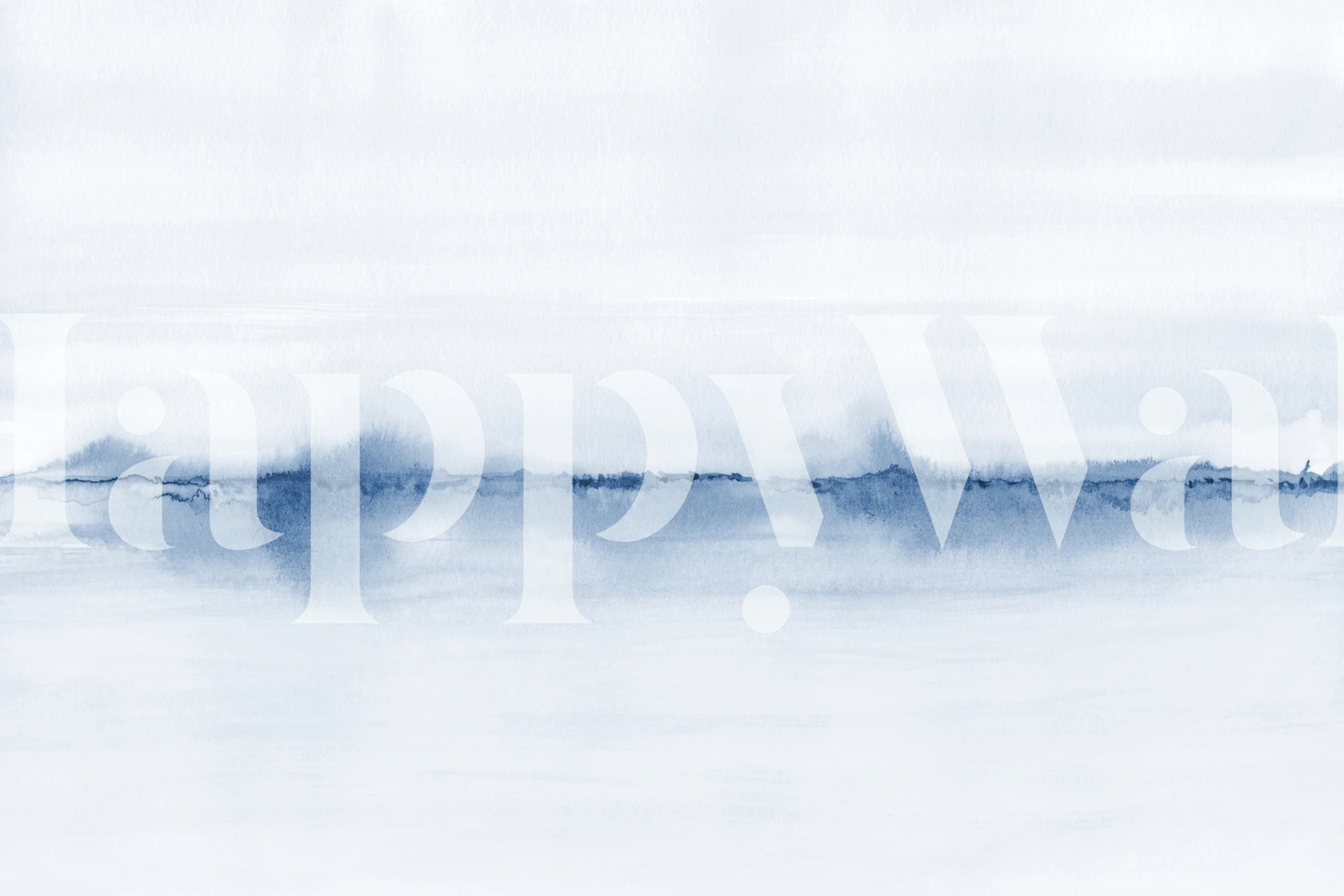 Tapeta Watercolor landscape w pokoju