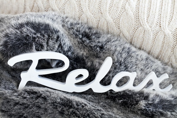 Fake Fur And Word Relax