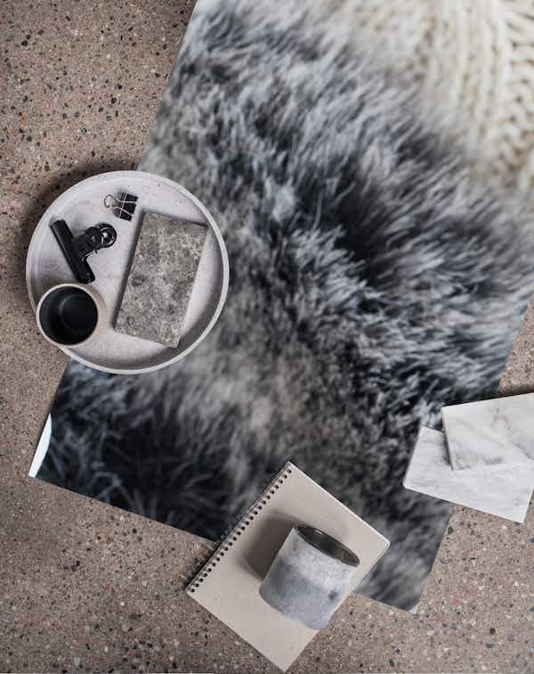 Fake Fur And Word Relax wallpaper Happywall