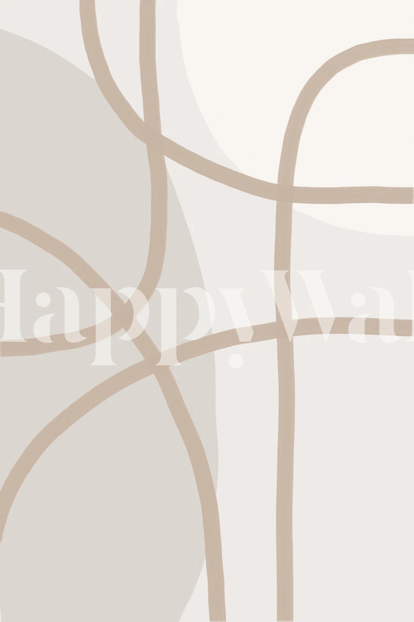 Minimal Lines 1 wallpaper in a room