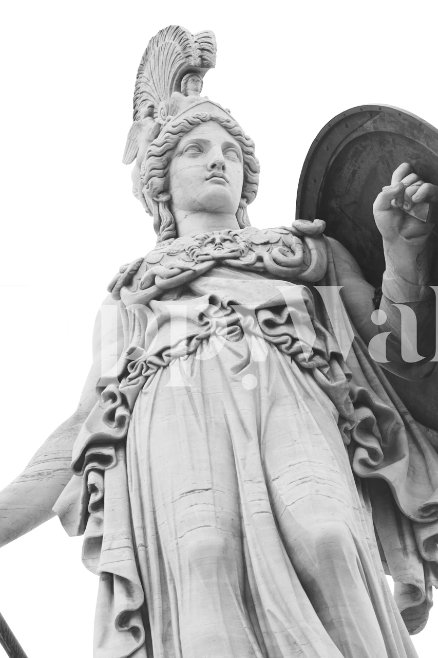 Athena Goddess of Wisdom tapetti modernissa tiloissa