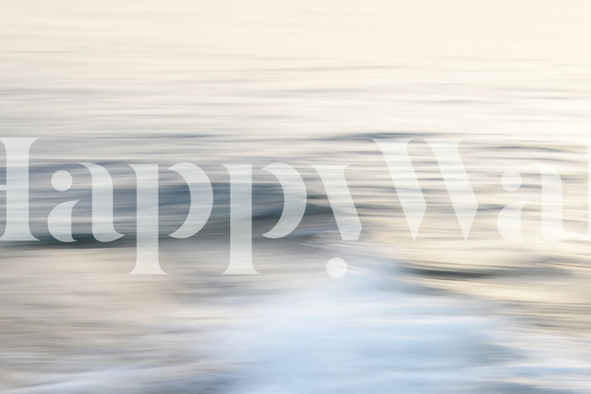 Abstract blue wave design wallpaper showcasing soft gradients