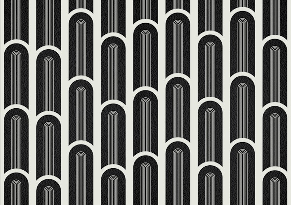 Mid Century Arches in Black