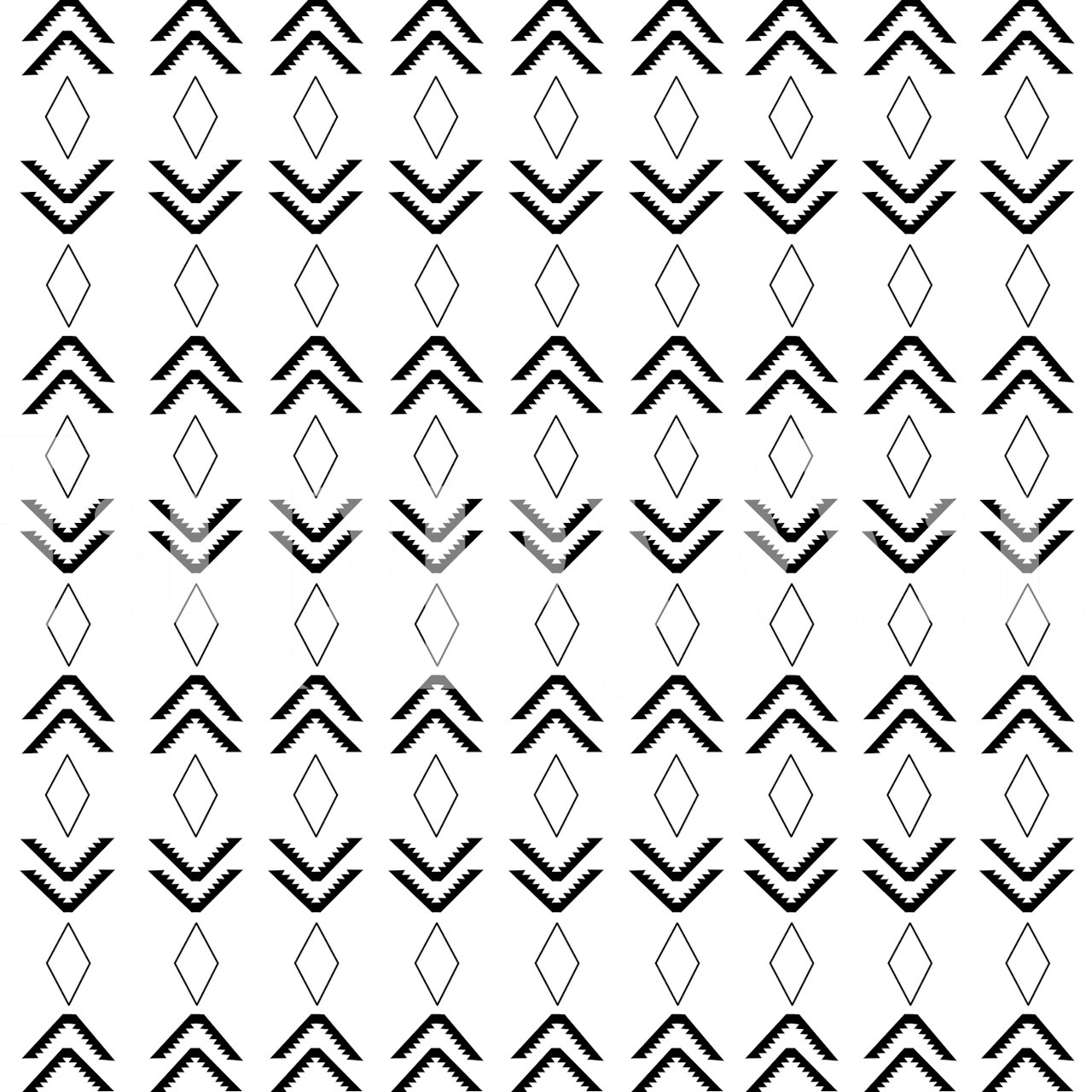 Czarno-biała fototapeta z plemiennym wzorem Azteków