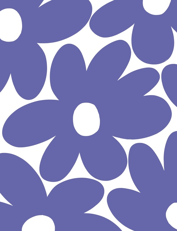 Daisy Flowers in Very Peri 1