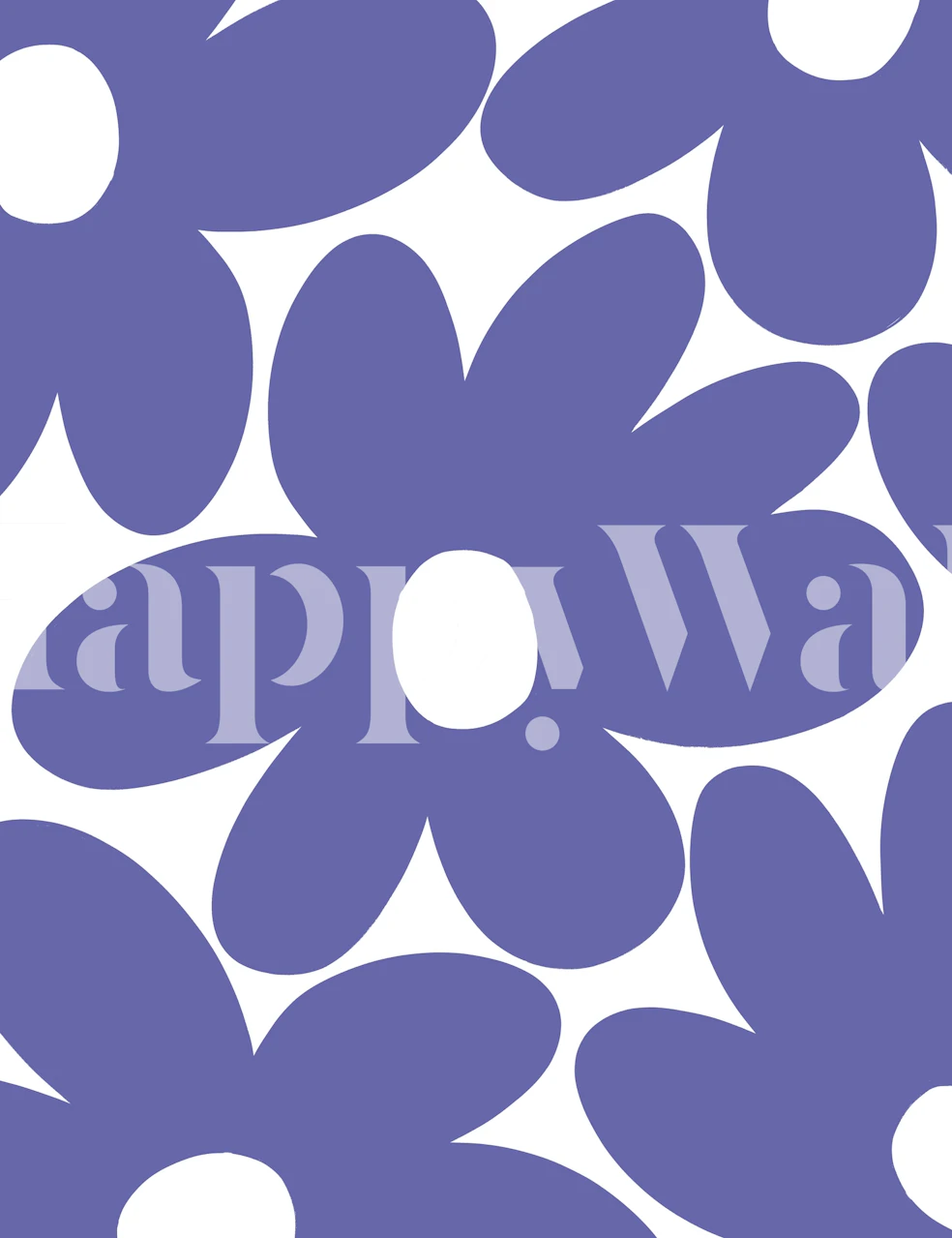 Purple daisy flowers on white background wallpaper