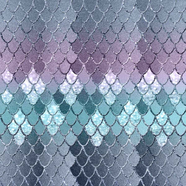 Mermaid Scales Navy Blue 1