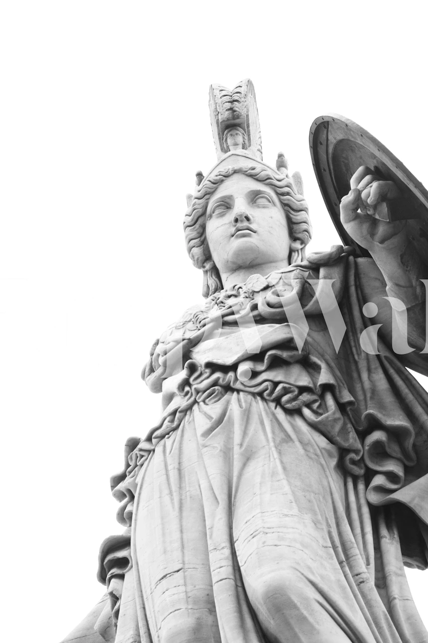 Athena Goddess of Wisdom tapet i et rum