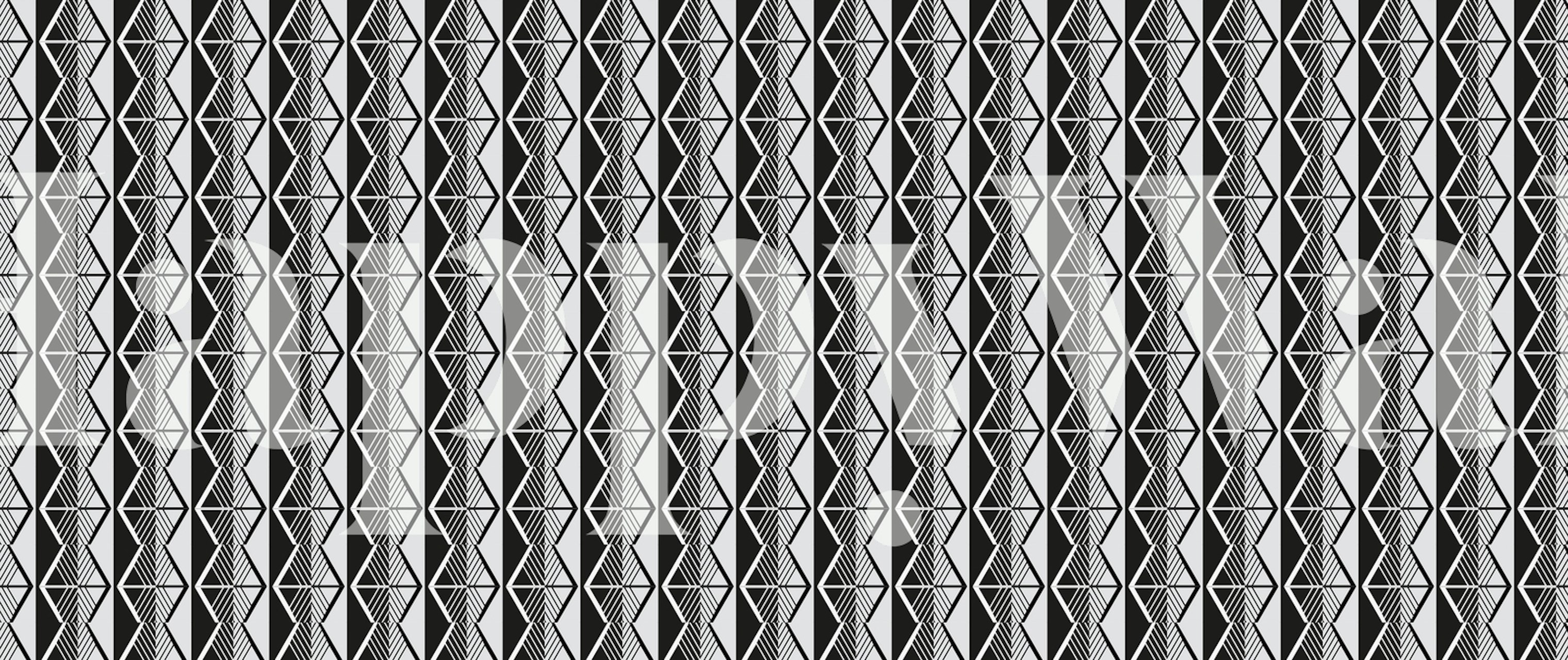 Black and white geometric pattern wallpaper