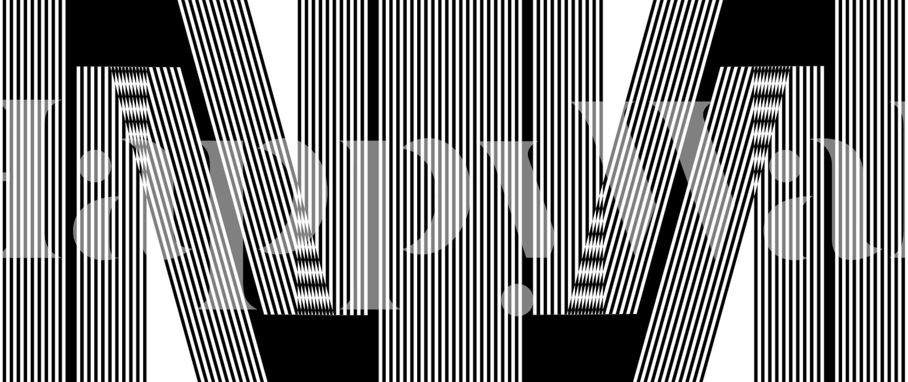 Geometric wallpaper s designem písmena N