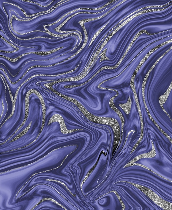 Very Peri Silver Glitter 1