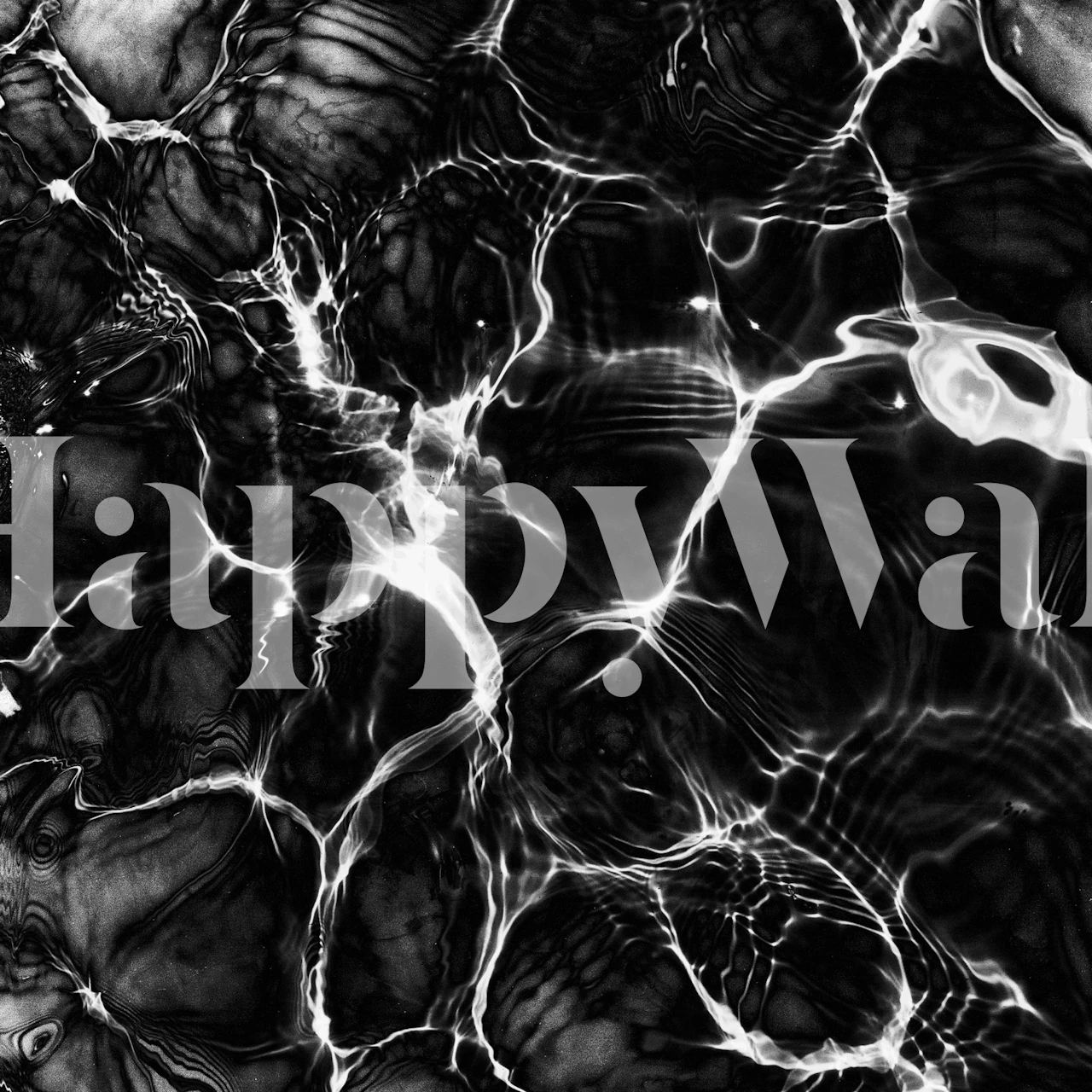 Abstract wallpaper design in a modern room