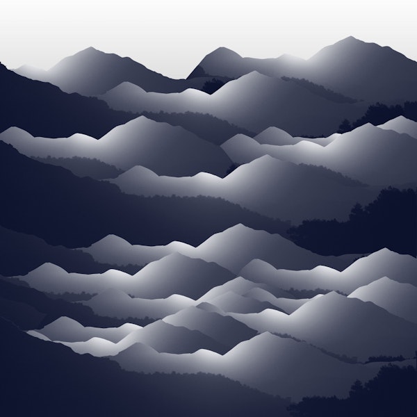 Navy Blue Mountains 2