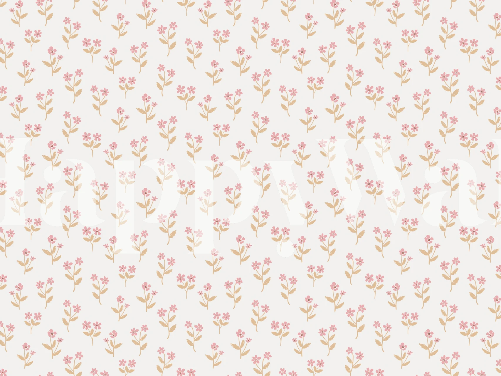 Sophia beige pink Blumen Tapete