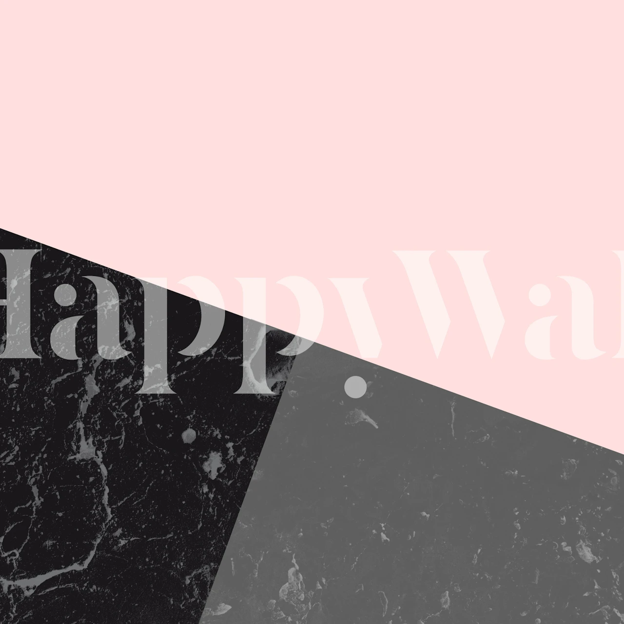 Geometric marble wallpaper in pink, black, and gray colors