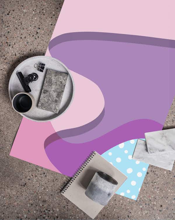 Organic Pop Shapes wallpaper roll