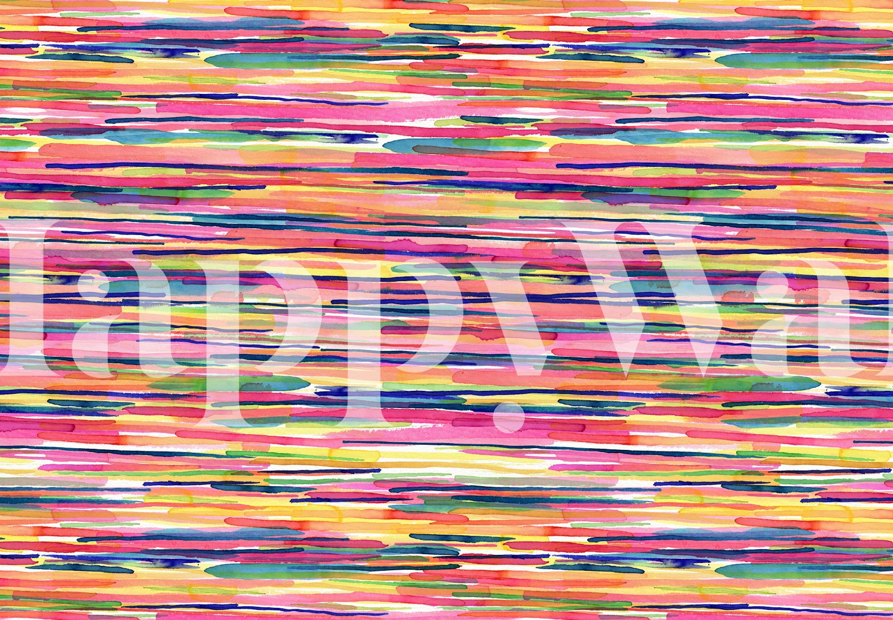Colorful thin striped wallpaper in vibrant hues