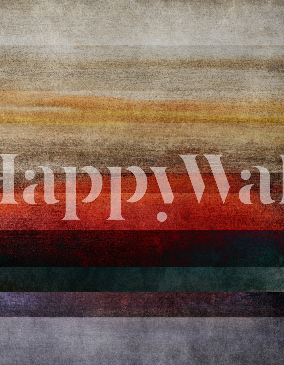 Abstract wallpaper with horizontal stripes in various colors including orange, green, and gray.