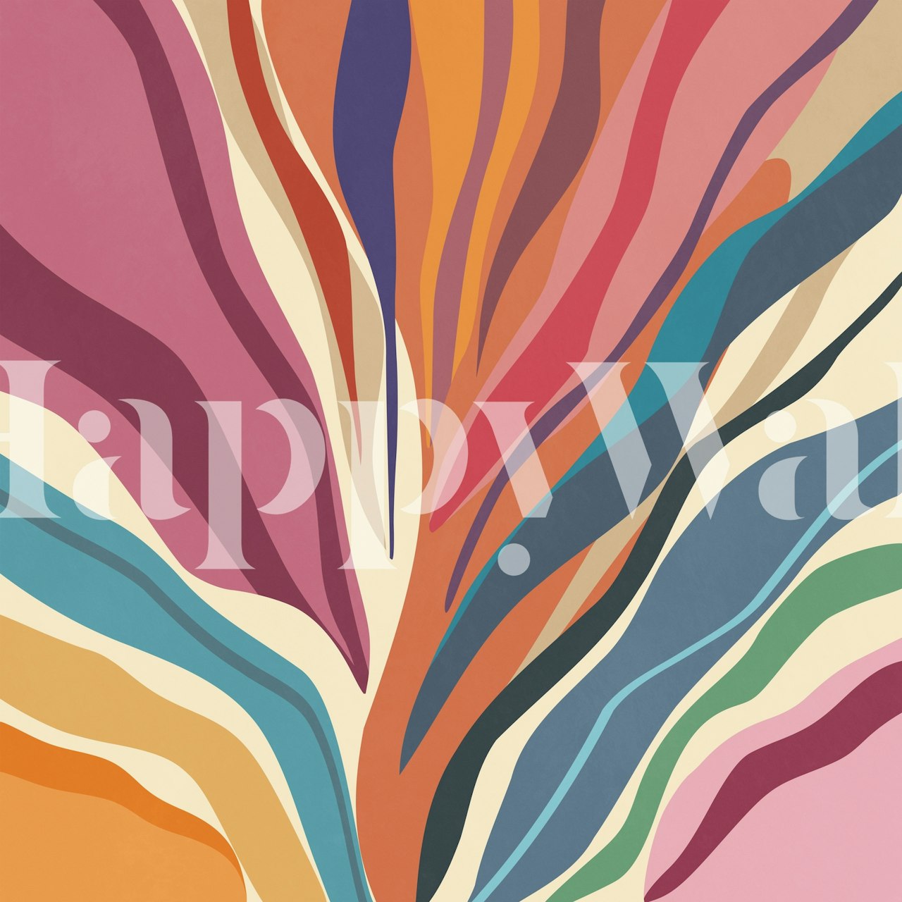 Blooming 2 wallpaper design in a room