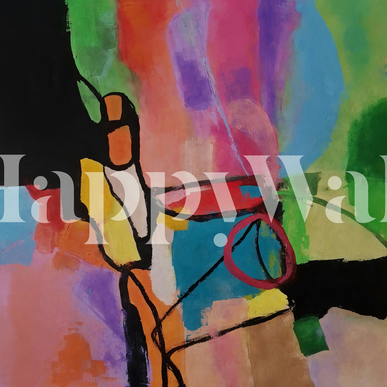 Barevný abstraktní design tapet