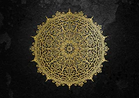 Mandala in Black and Gold tapeta