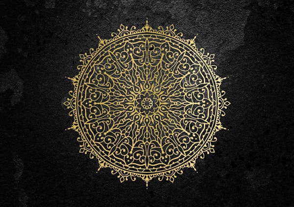 Mandala in Black and Gold