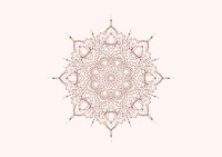 Lotus Mandala in Russet papiers peint