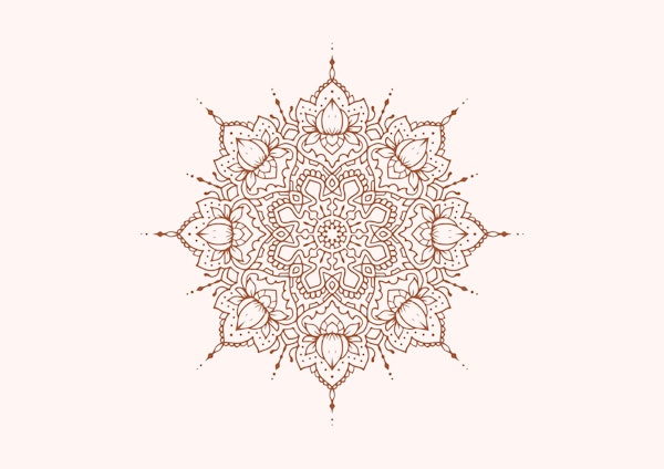 Lotus Mandala in Russet