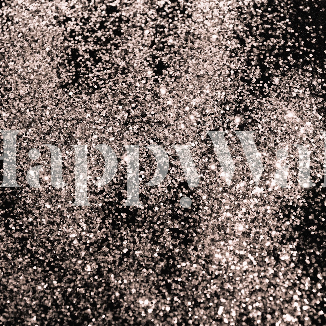 Sparkling Rose Gold Glitter behang in een kamer