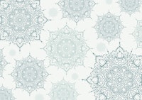 Teal Green Mandalas tapete