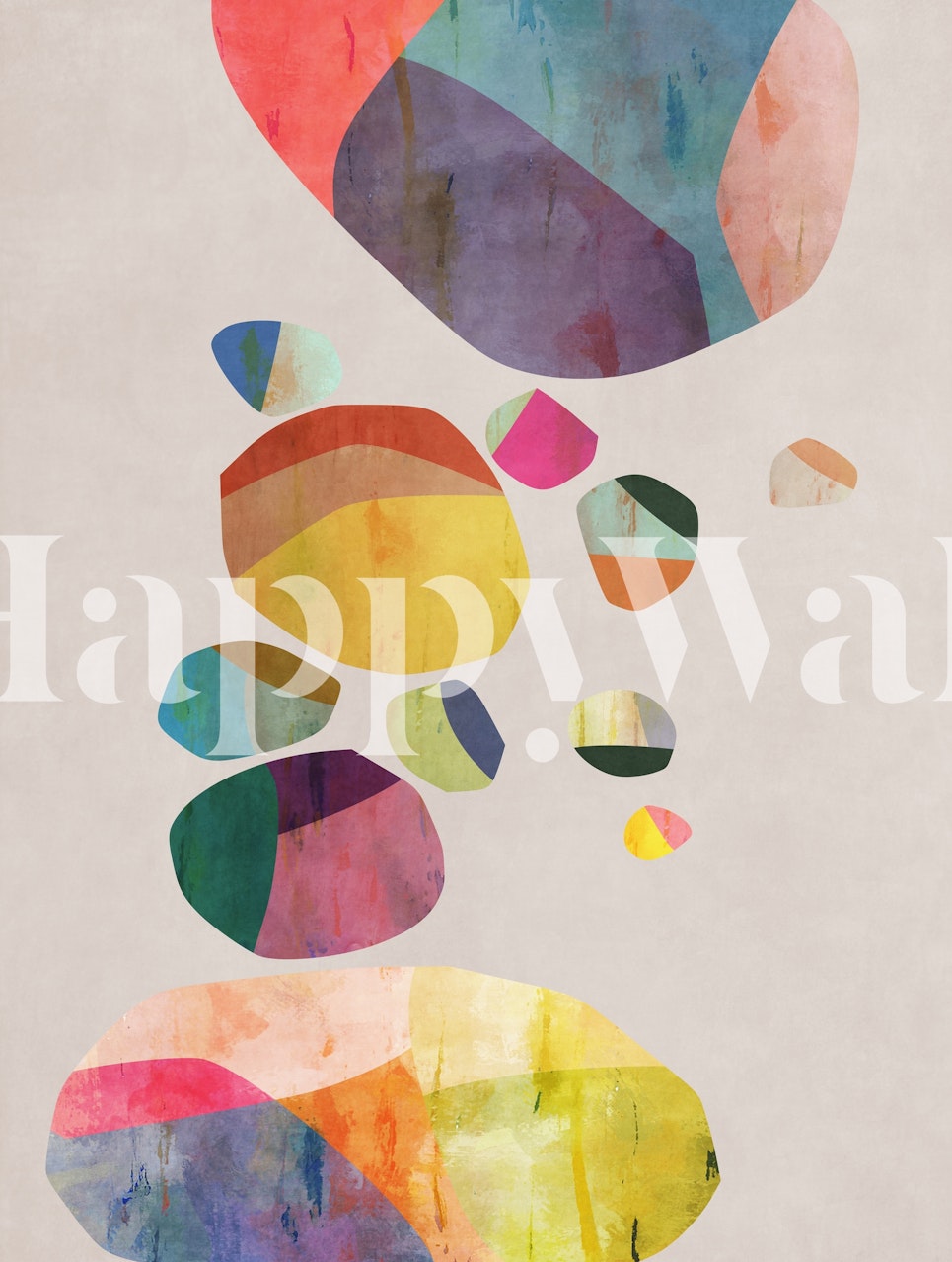 Colored Parts 5 wallpaper design in a room