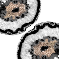 Gray Black White Agate 4 papel de parede