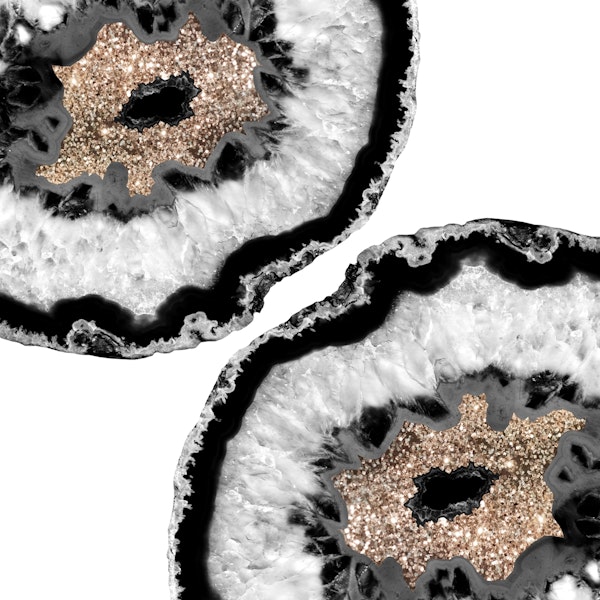 Gray Black White Agate 4