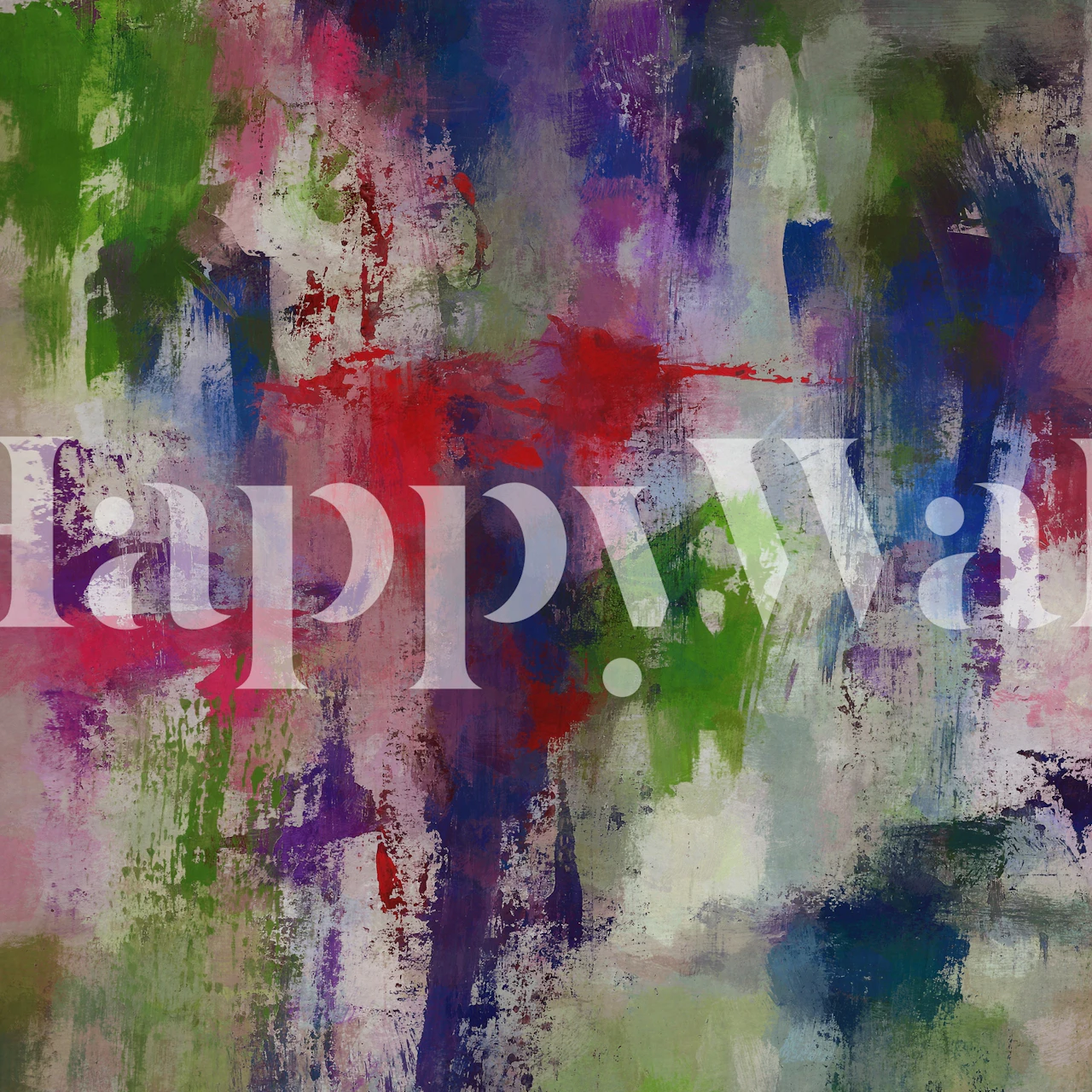 Des coups de pinceau colorés dans une pièce