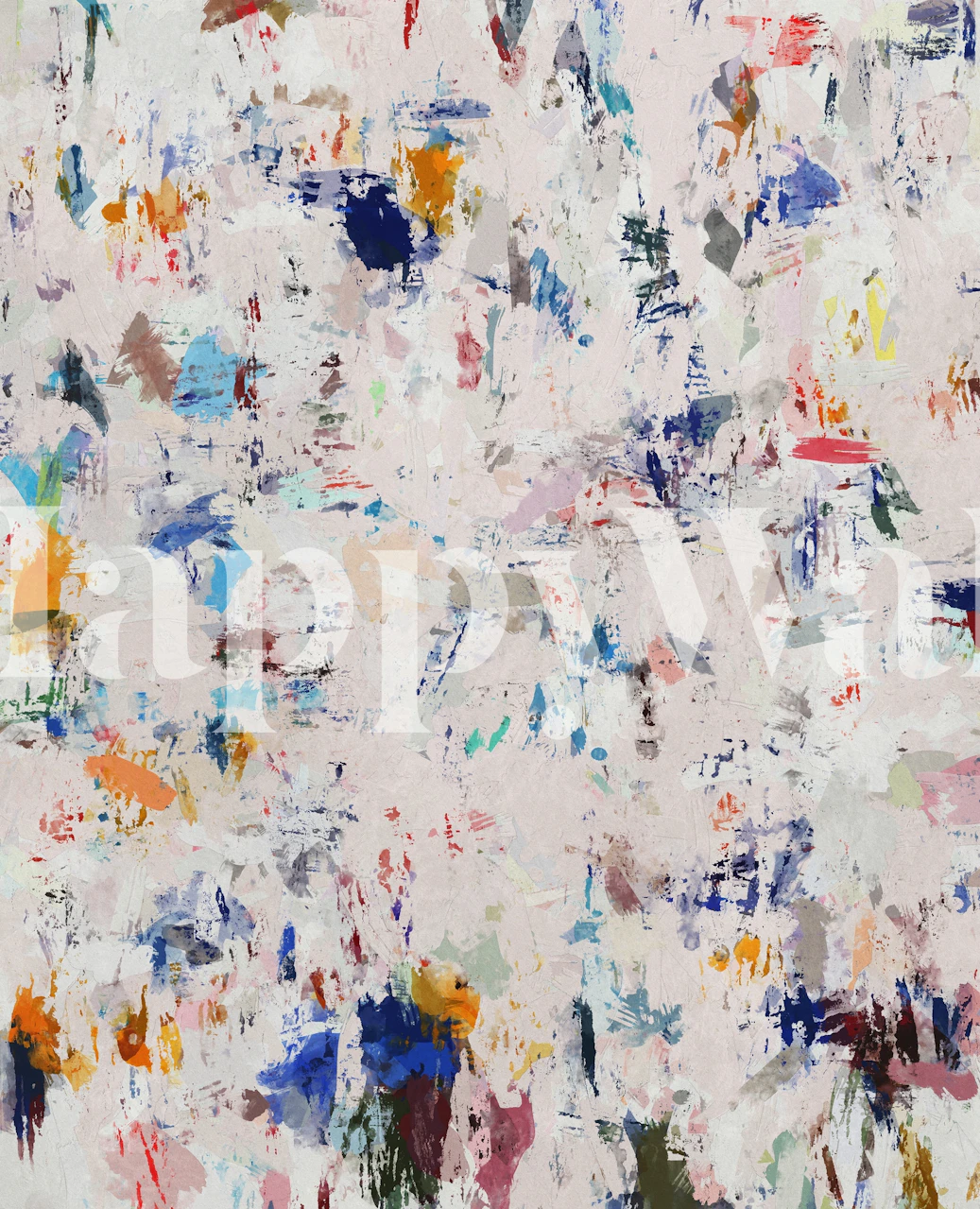 Random Brush Strokes 4 wallpaper in een kamer