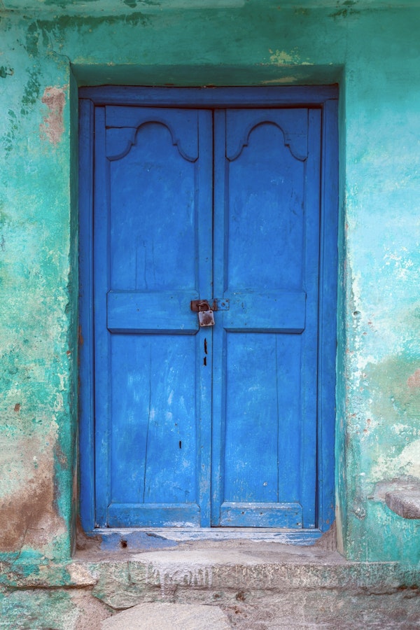 Blue Indian Door