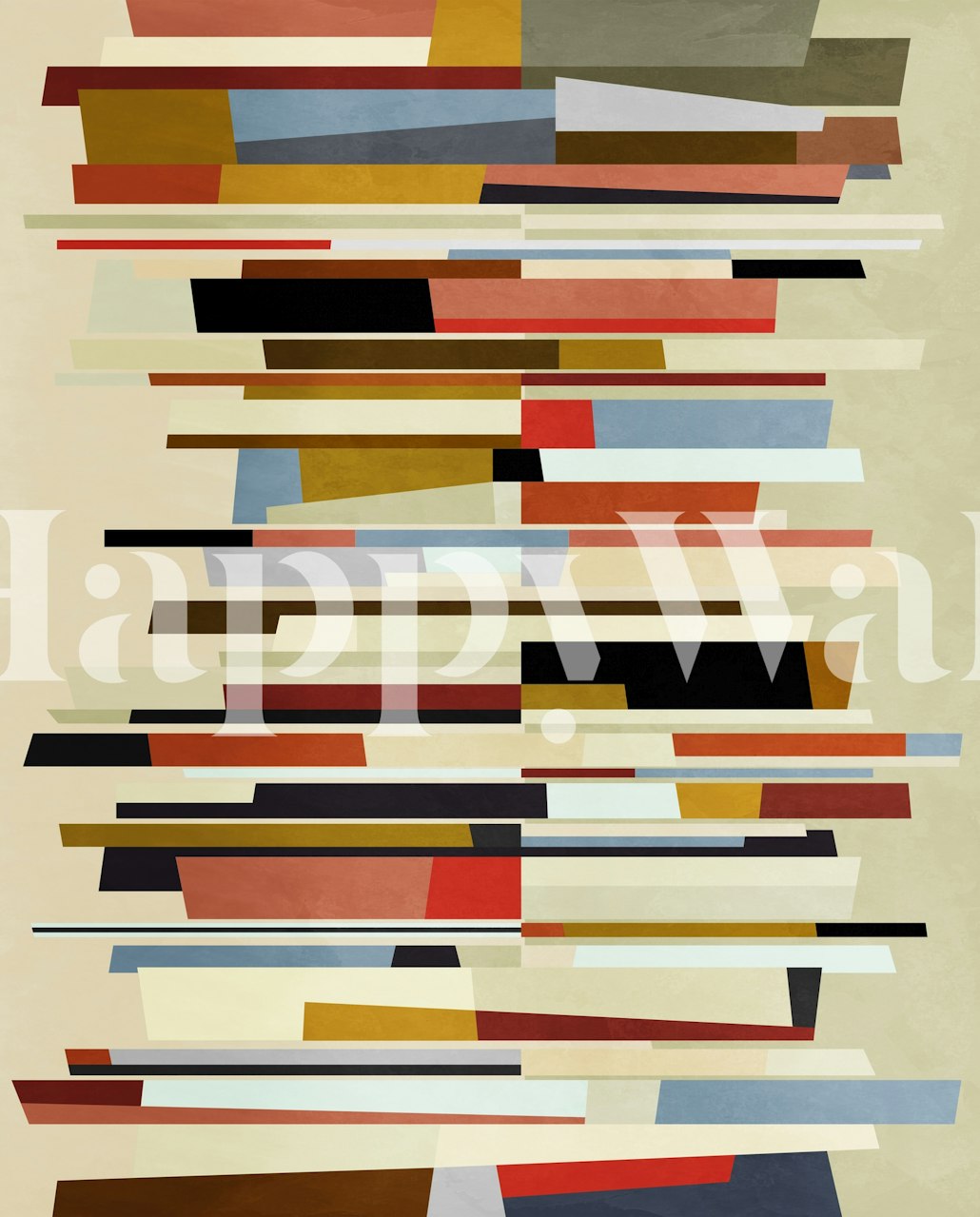 Color block geometric wallpaper in vibrant hues