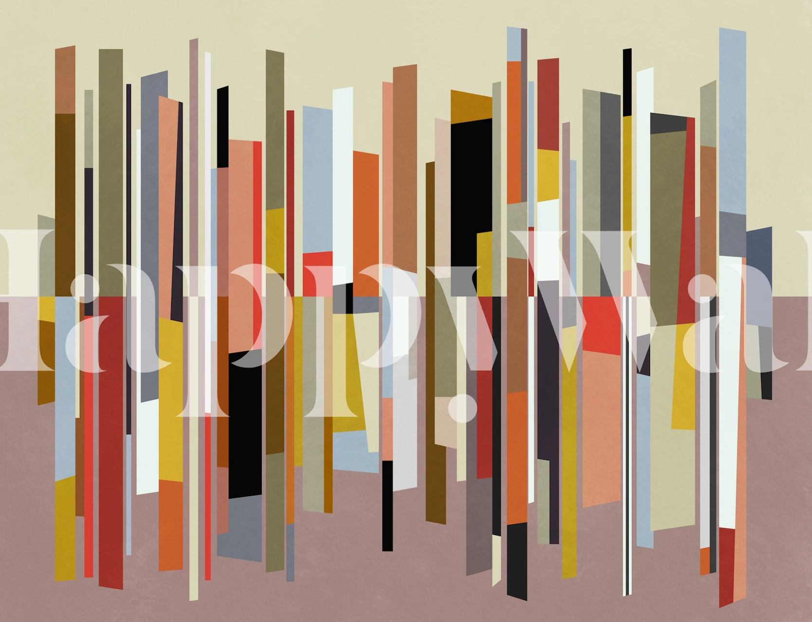 Abstract geometric patterns in earthy colors wallpaper