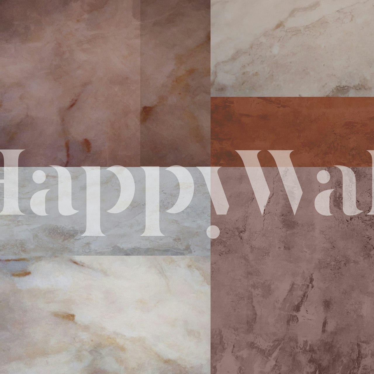 Marbled Geometric wallpaper in a room