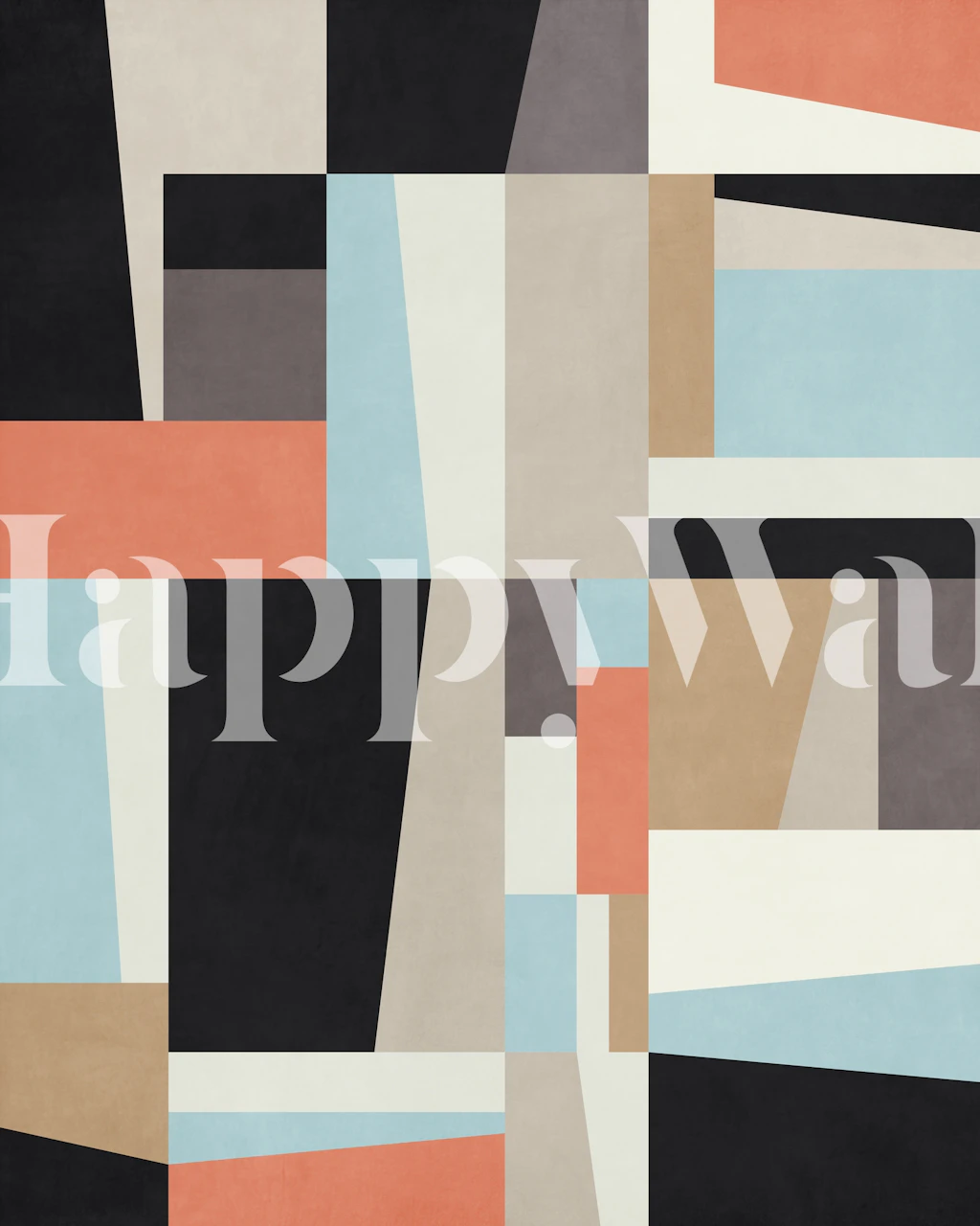 Papier peint Geometric Construction 3 dans une chambre moderne