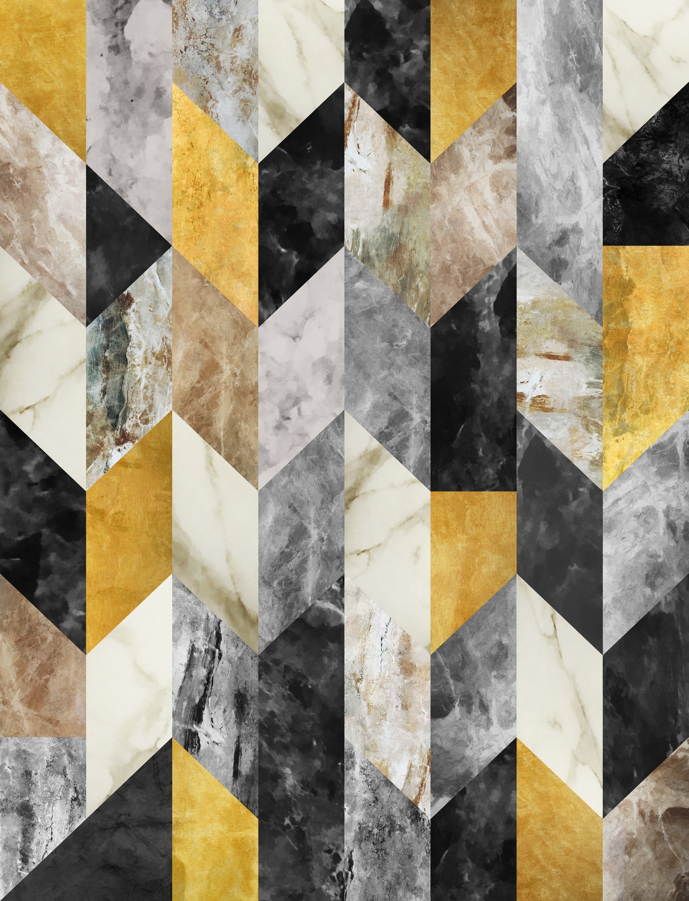 Marbled Geometric 2 Wallpaper - Happywall