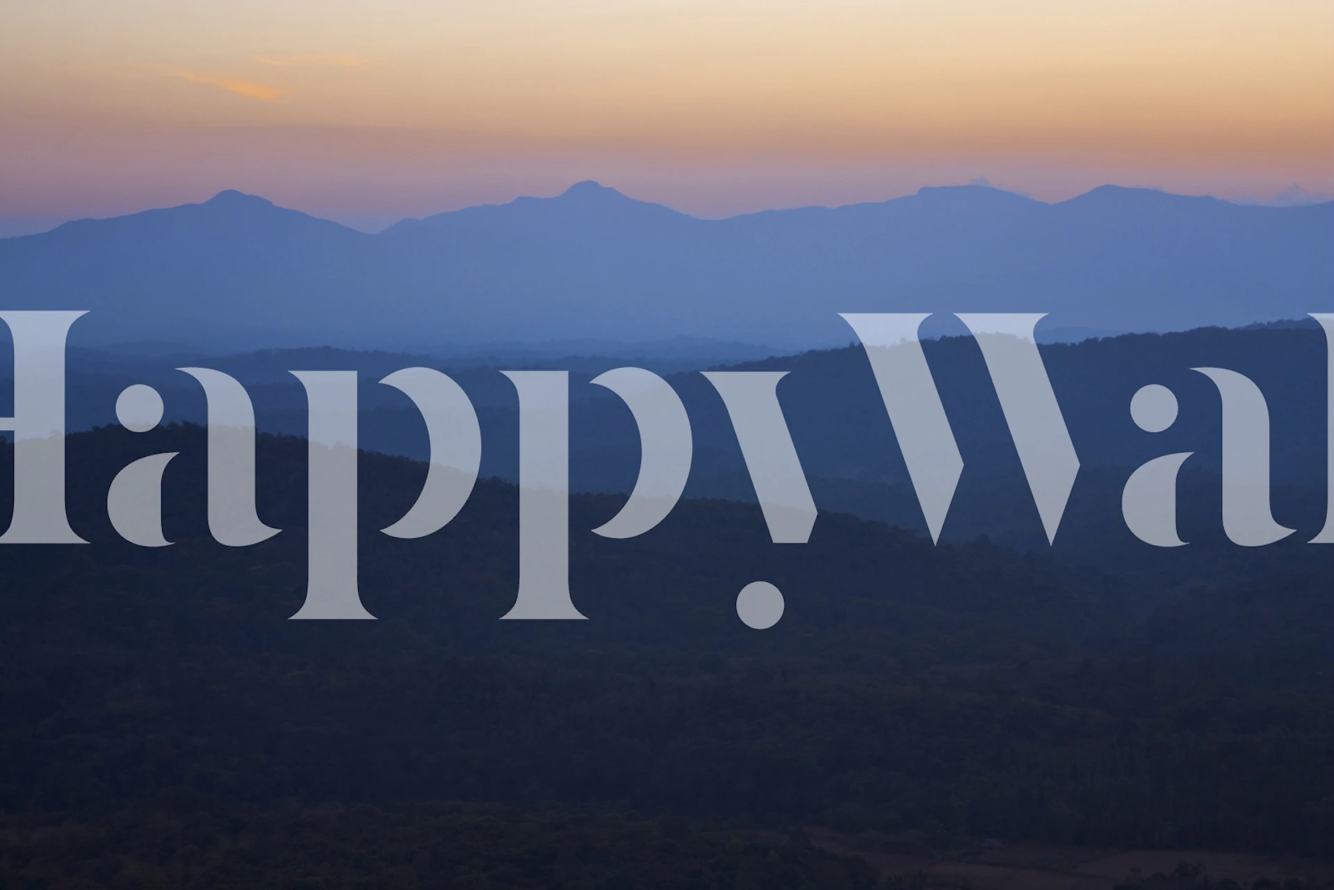 Romantic evening wallpaper in a room setting