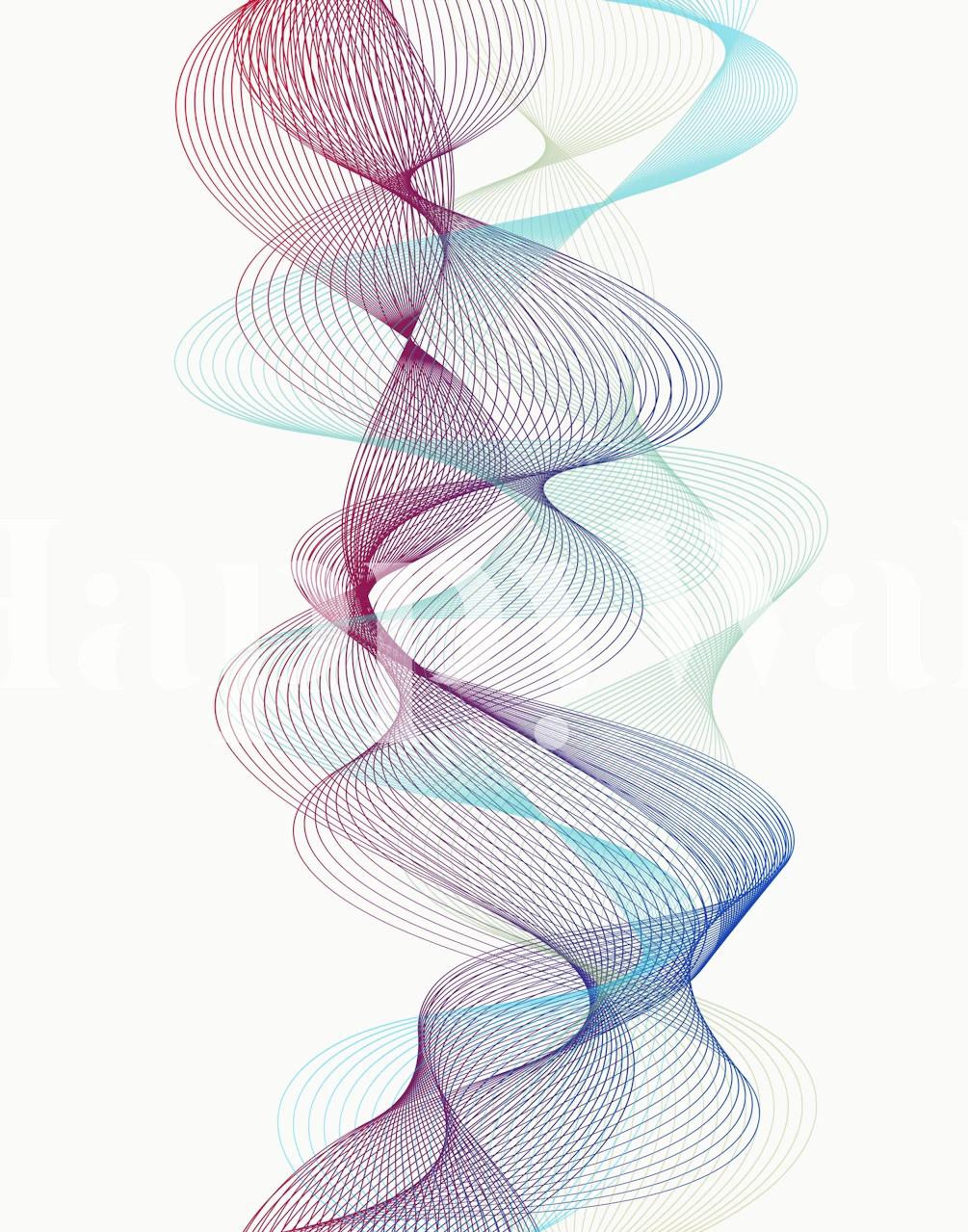 Winding Shapes 2 wallpaper in a room setting