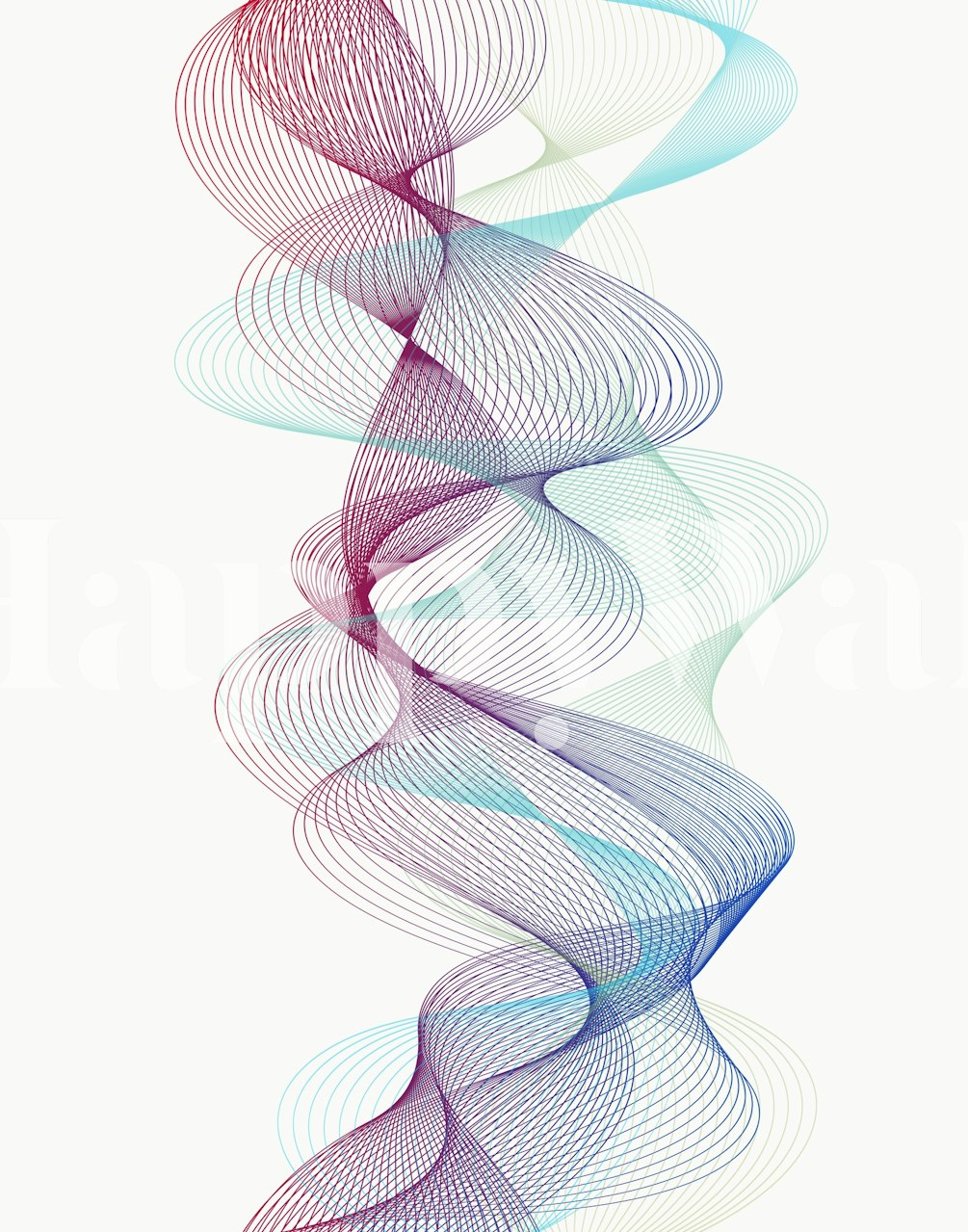 Winding Shapes 2 wallpaper in a room setting