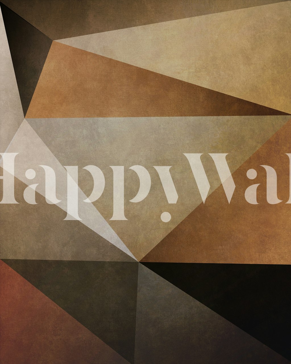 Connected Triangles 13 papier peint dans une pièce