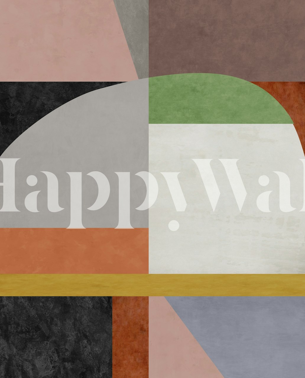 Rounded Parts 10 wallpaper displayed in a room