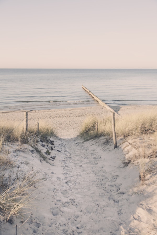 Pastel Baltic Sea Beach View