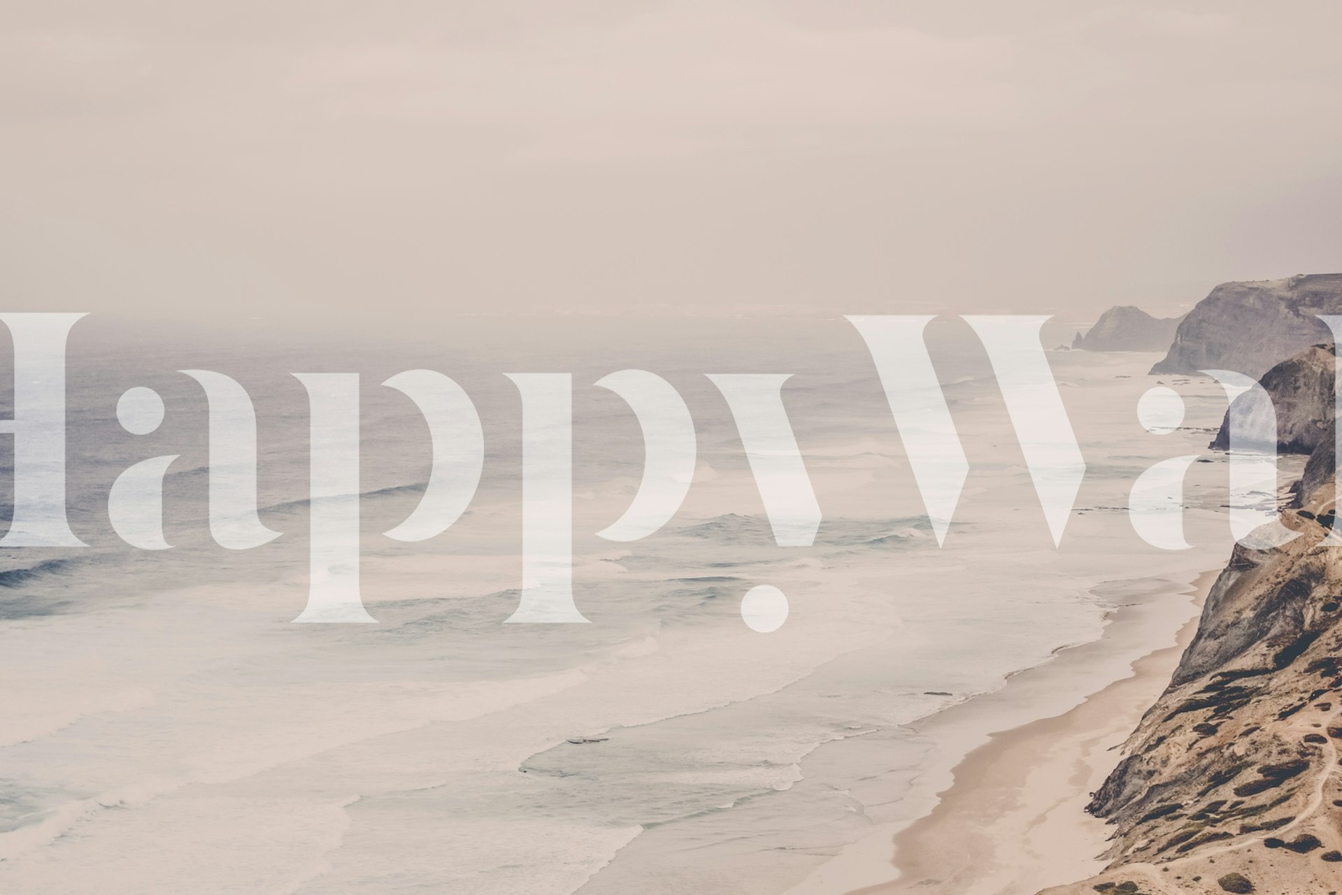 Ταπετσαρία Pastel Portuguese Algarve σε ένα δωμάτιο